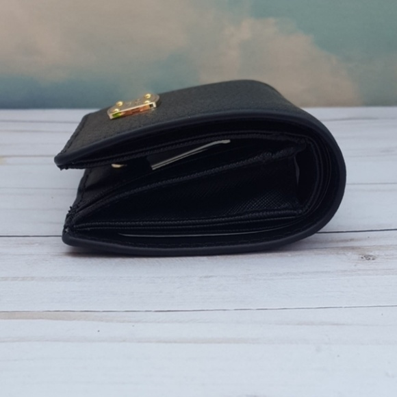 Michael Kors Wallet Medium Slim Black Leather NWT - Picture 6 of 8
